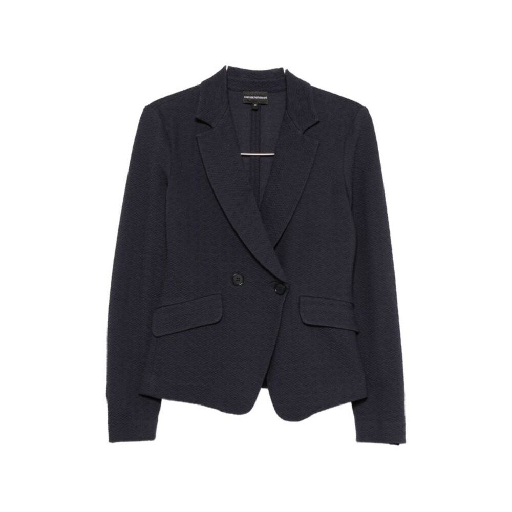 Emporio Armani Women Cotton Single-Breasted Jacket - Picture 1 of 4
